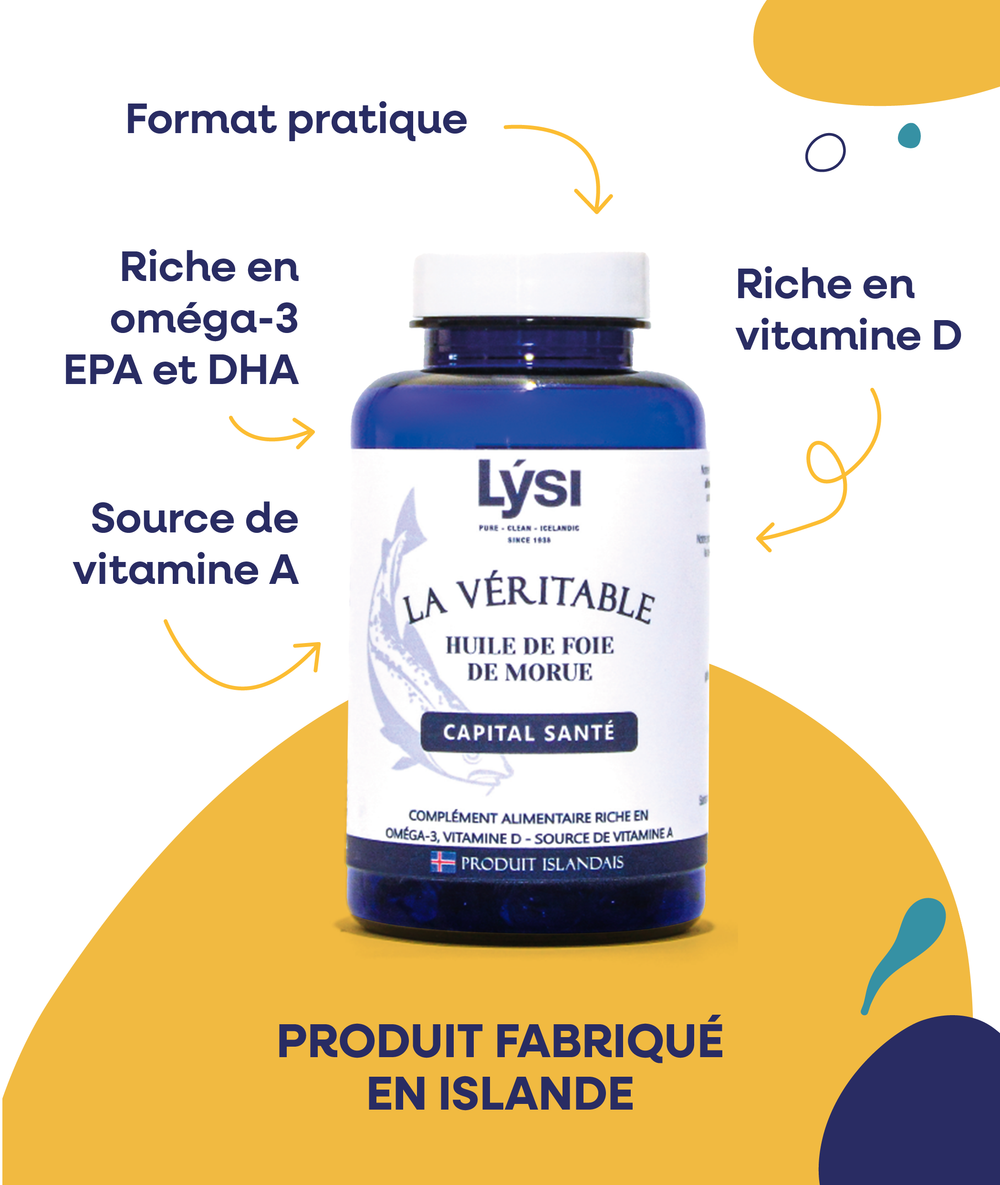 Huile de foie de morue en capsules - La véritable
