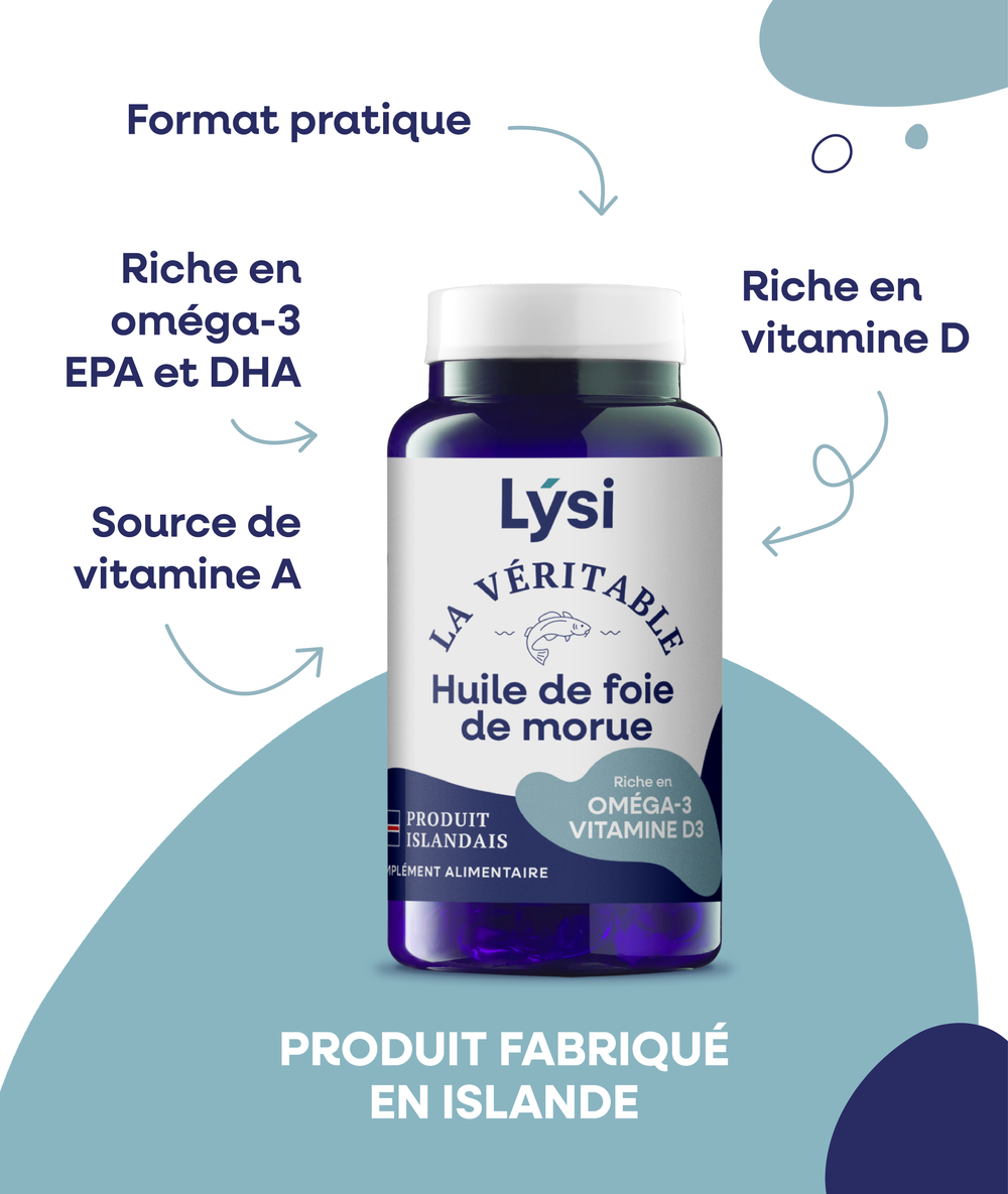 Huile de foie de morue en capsules - La véritable