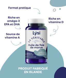 Huile de foie de morue en capsules - La véritable