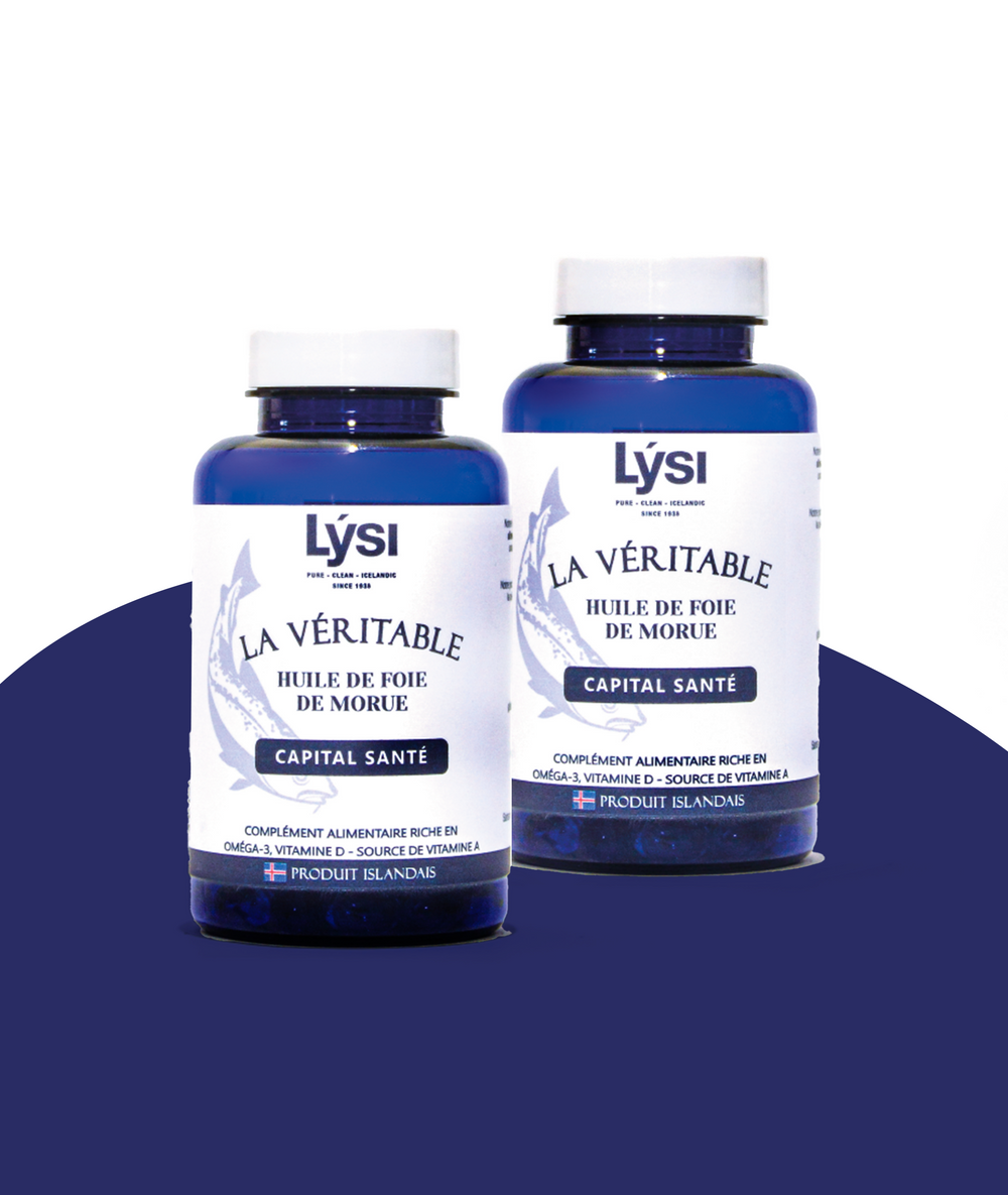 Huile de foie de morue en capsules x 2