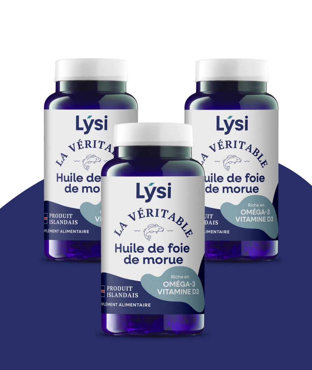 Huile de foie de morue en capsules x 3