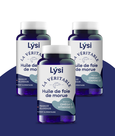 Huile de foie de morue en capsules x 3