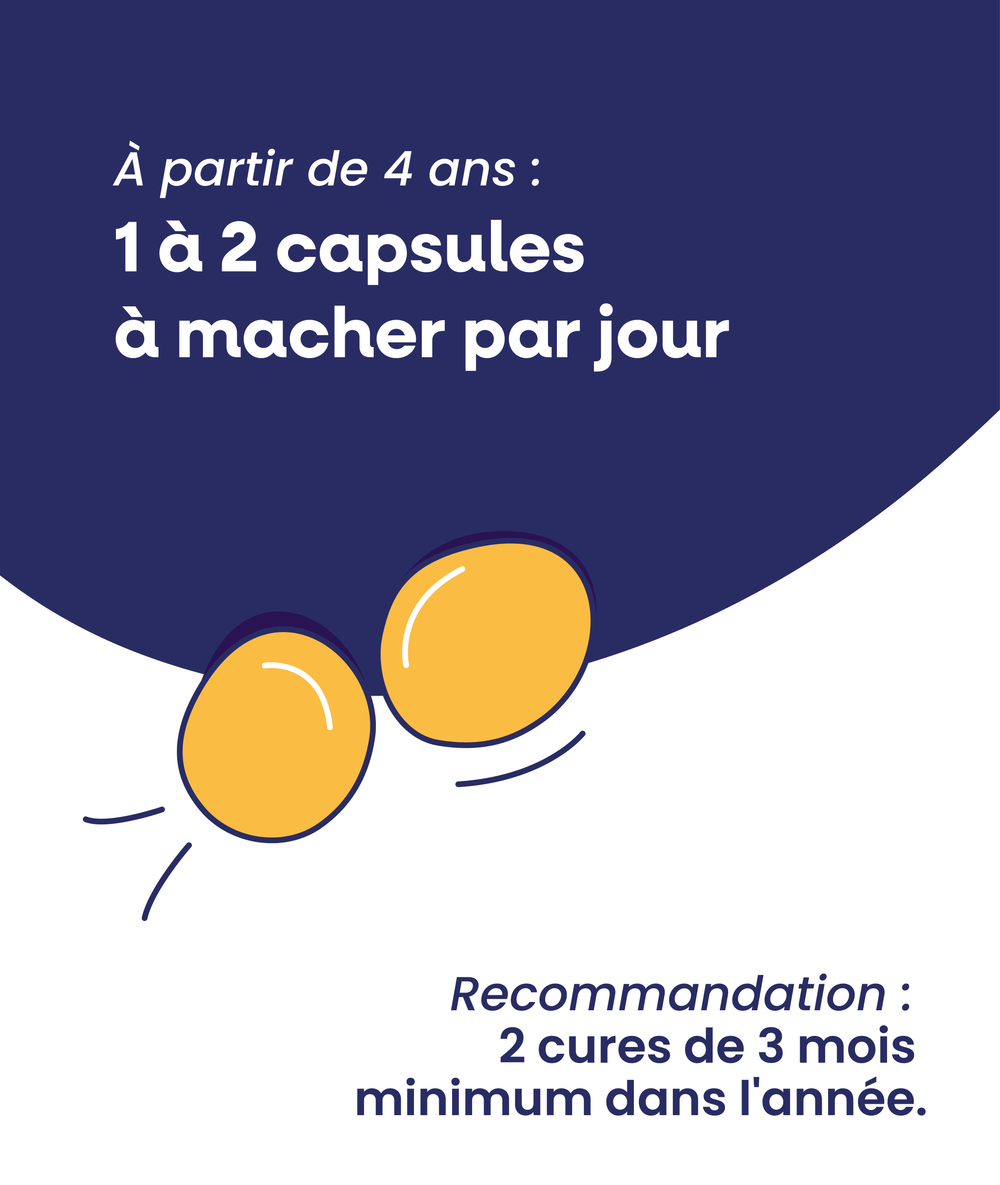 Oméga-3 enfant - capsules à mâcher