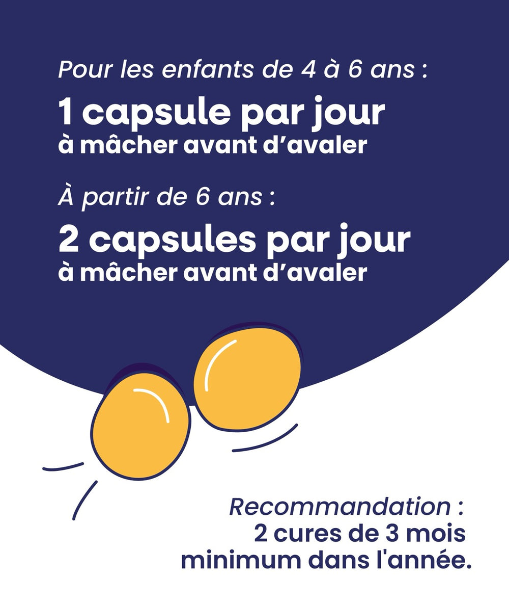 Oméga-3 enfant - capsules à mâcher