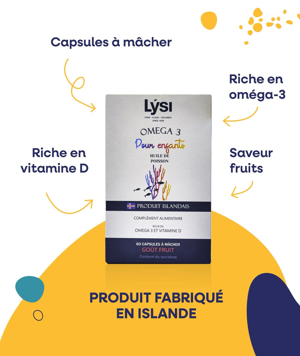 Oméga-3 enfant - capsules à mâcher