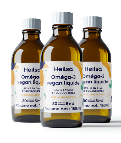 Oméga-3 vegan - liquide x 3
